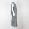 Proenza Schouler White Green Black Silk Elasticated Waist Skirt