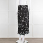 Rixo Black Skirt With White Spot
