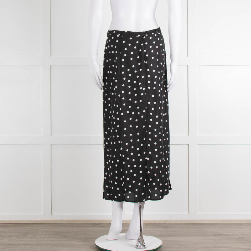Rixo Black Skirt With White Spot