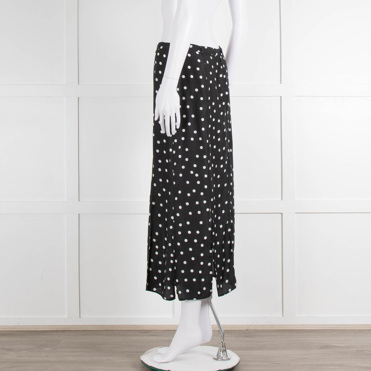 Rixo Black Skirt With White Spot