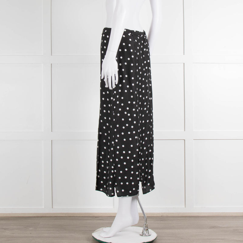 Rixo Black Skirt With White Spot