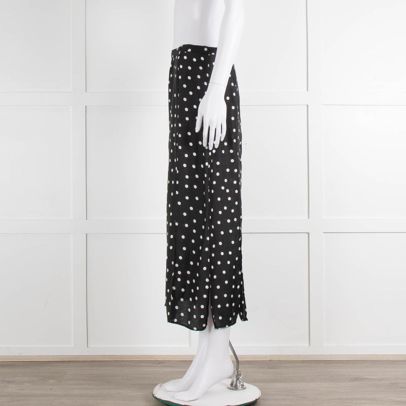 Rixo Black Skirt With White Spot