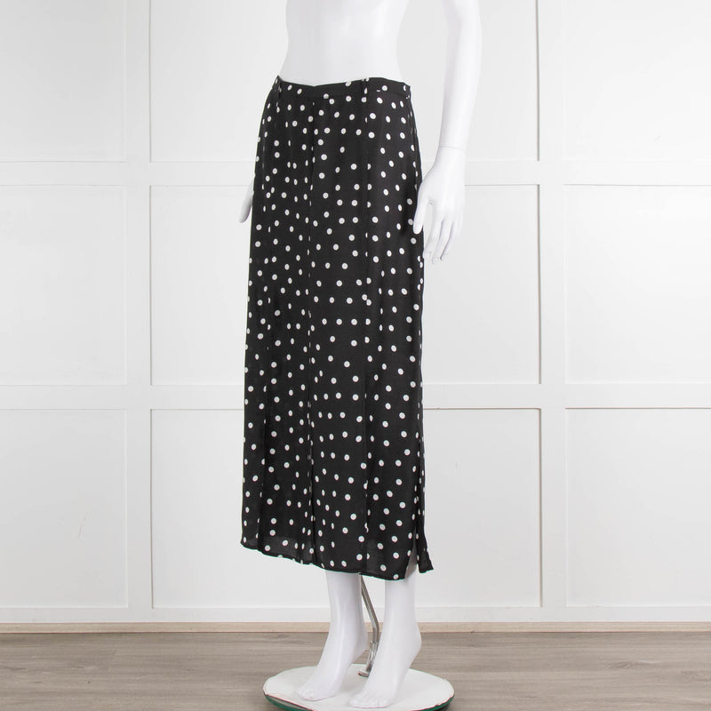 Rixo Black Skirt With White Spot