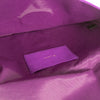Mulberry Purple Suede Gold Clasp Clutch Bag