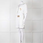Palm Angels White Linen Cropped Pyjama Style Co-ord