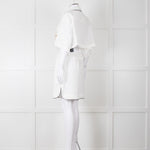 Palm Angels White Linen Cropped Pyjama Style Co-ord