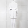 Palm Angels White Linen Cropped Pyjama Style Co-ord