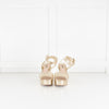 Miu Miu Gold Donna Platform Sandal