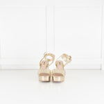Miu Miu Gold Donna Platform Sandal