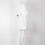 Palm Angels White Linen Cropped Pyjama Style Co-ord