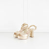 Miu Miu Gold Donna Platform Sandal