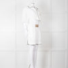 Palm Angels White Linen Cropped Pyjama Style Co-ord