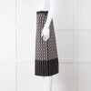 Alexander McQueen Black Cream Geometric Print Pencil Skirt