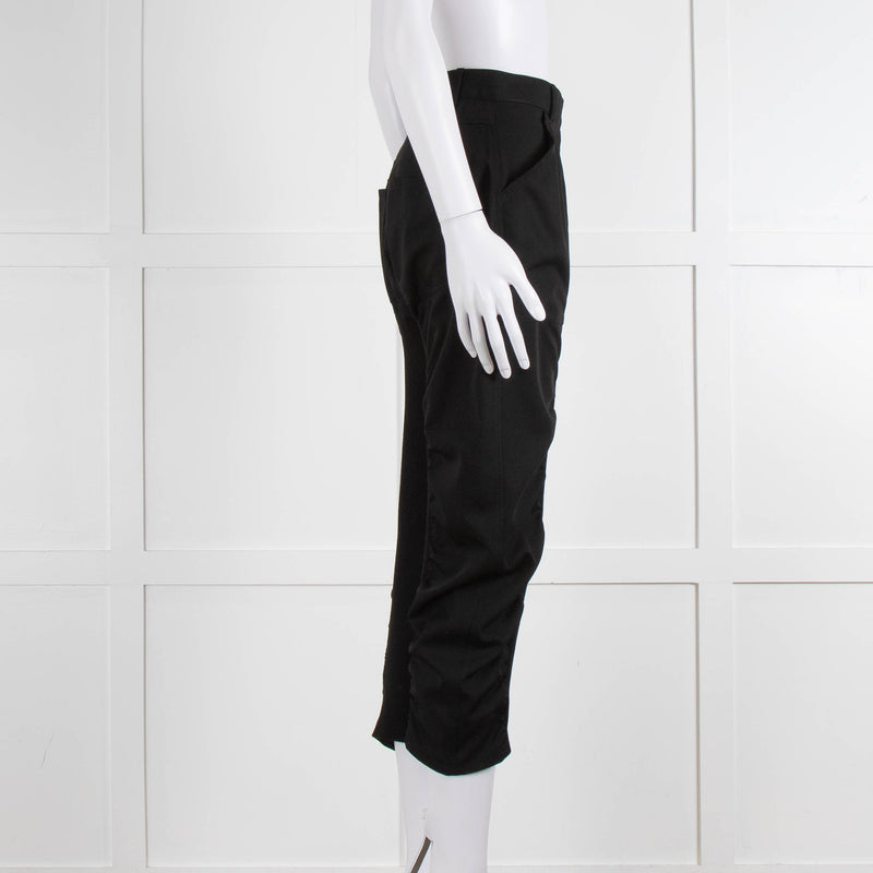 Stella McCartney Black Stretchy Detail Culottes