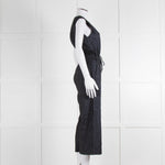Maiyet Dark Blue Fleck Sleeveless Jumpsuit