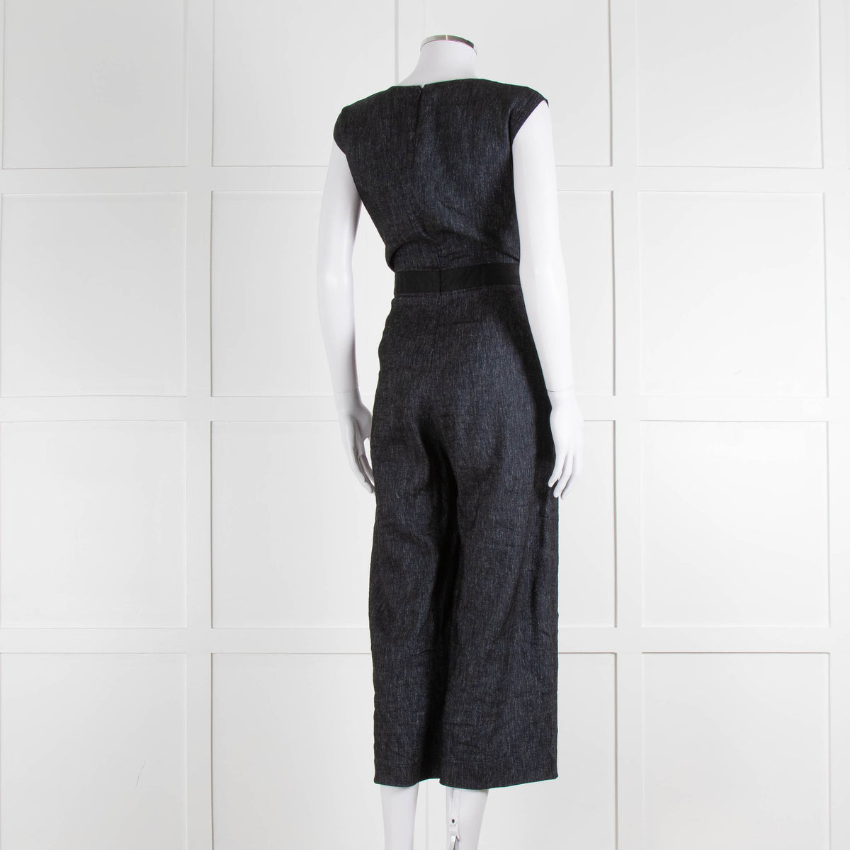 Maiyet Dark Blue Fleck Sleeveless Jumpsuit