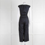 Maiyet Dark Blue Fleck Sleeveless Jumpsuit