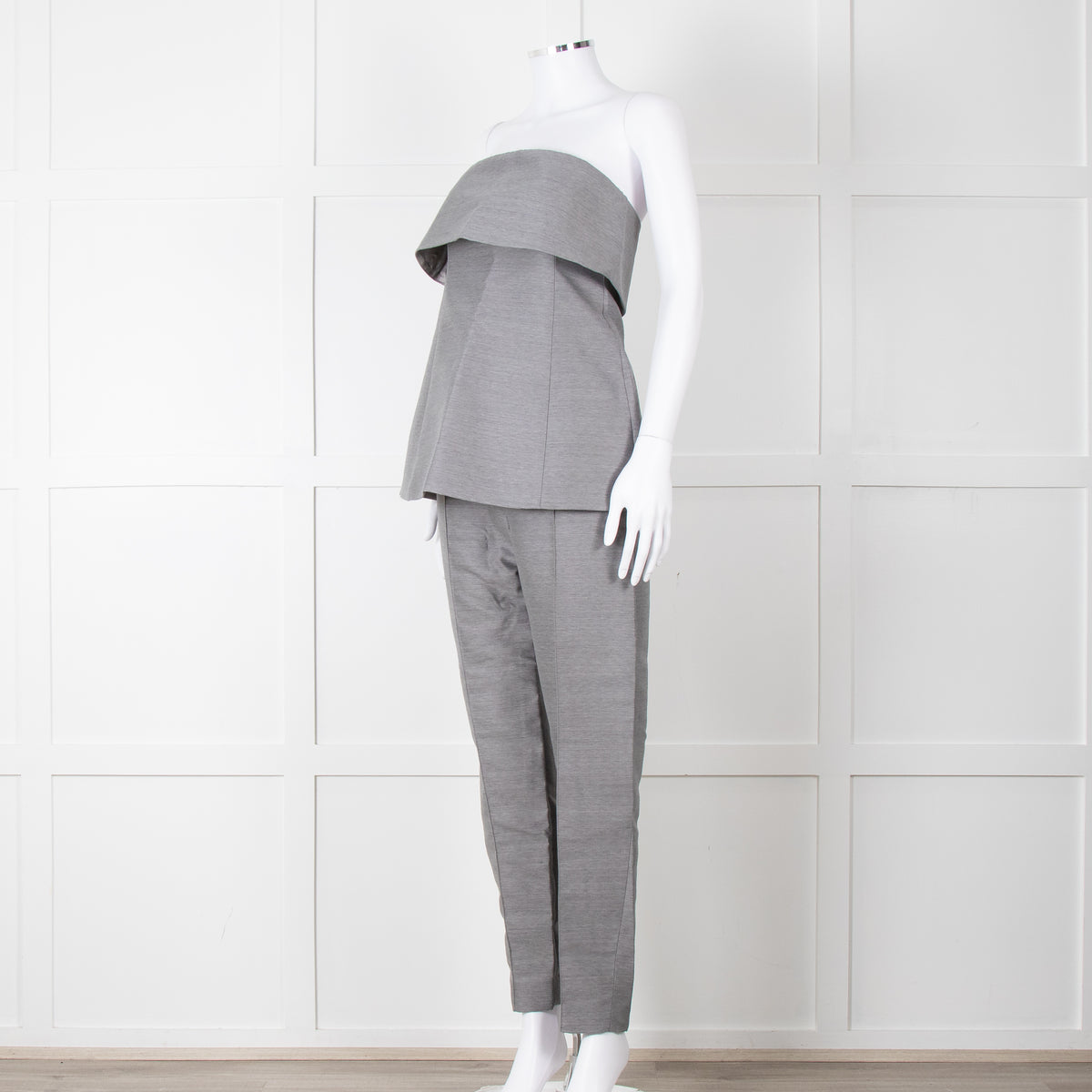 Toteme Grey Bandeau Top with Foldover