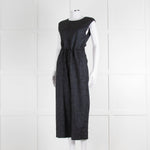 Maiyet Dark Blue Fleck Sleeveless Jumpsuit