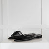 Chanel Black Mesh Camelia Sandals