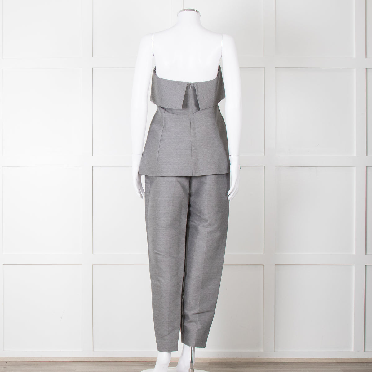 Toteme Grey Bandeau Top with Foldover