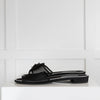 Chanel Black Mesh Camelia Sandals