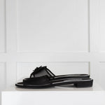Chanel Black Mesh Camelia Sandals