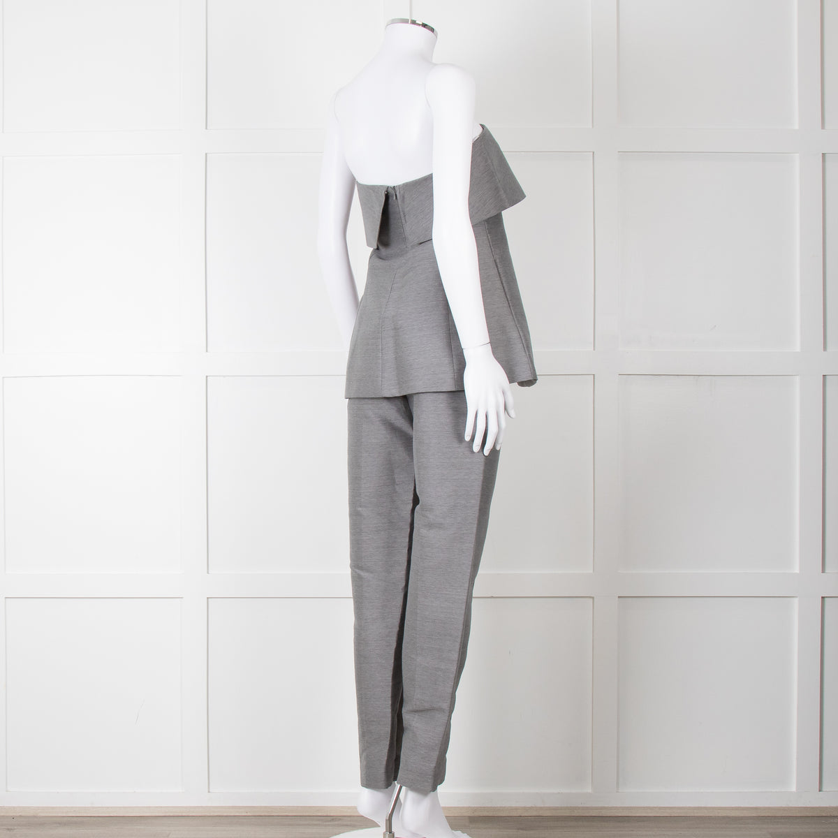 Toteme Grey Bandeau Top with Foldover