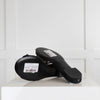 Chanel Black Mesh Camelia Sandals