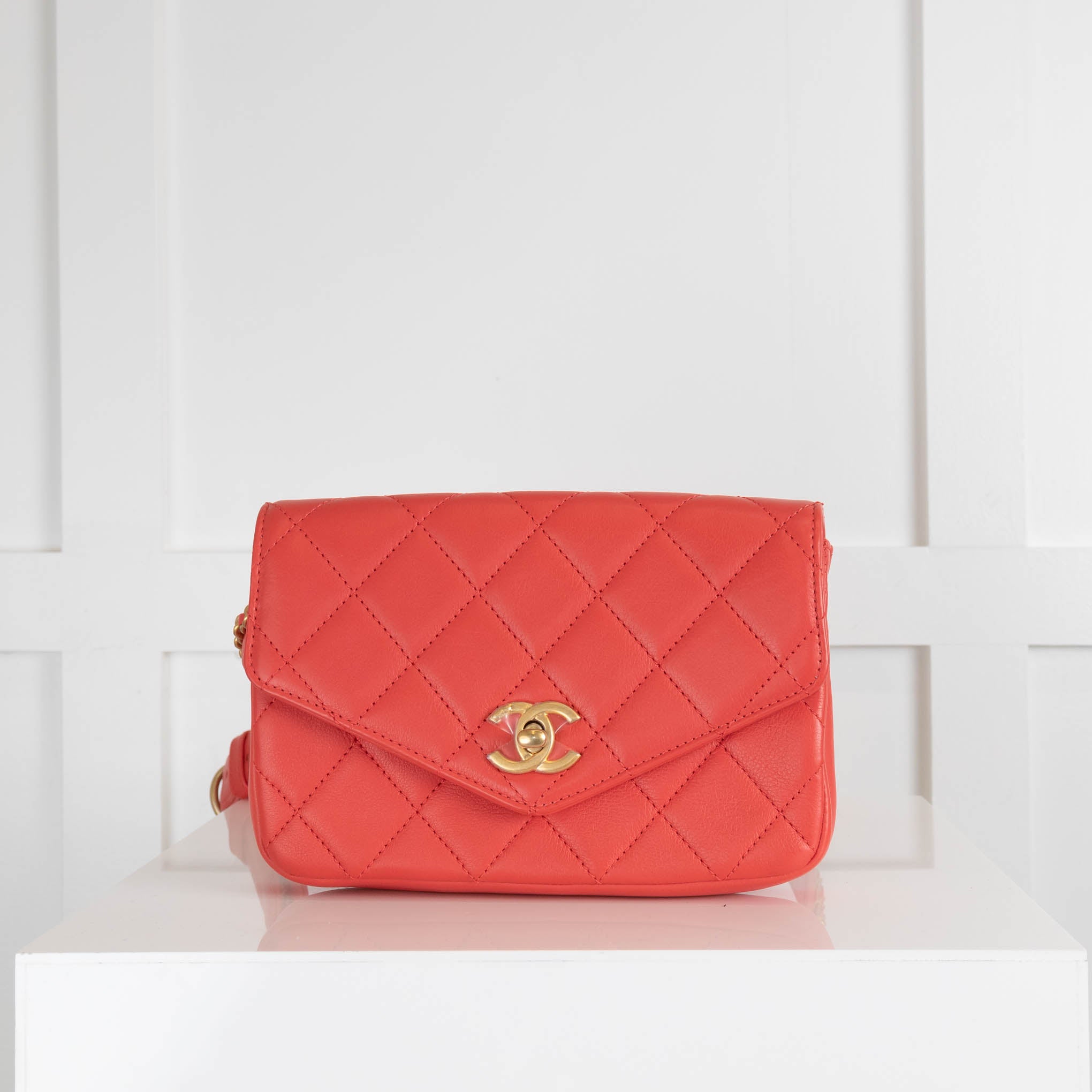 Chanel Orange Quilted Leather Envelope Waist bag – Phoenix Style