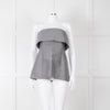 Toteme Grey Bandeau Top with Foldover