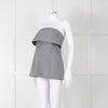 Toteme Grey Bandeau Top with Foldover