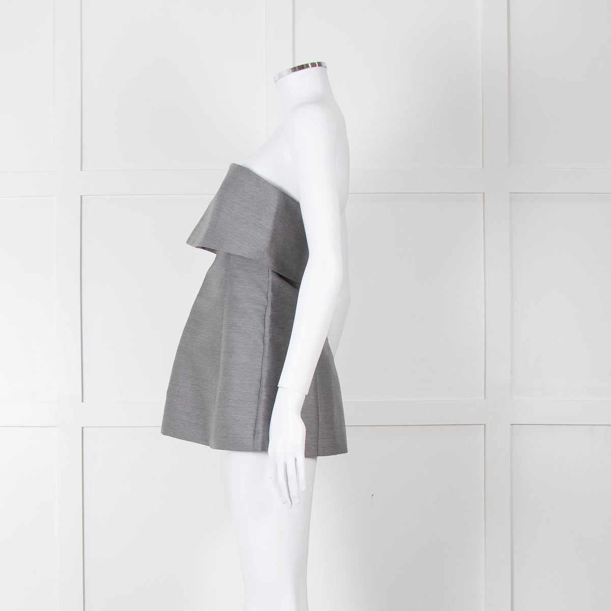 Toteme Grey Bandeau Top with Foldover