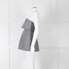 Toteme Grey Bandeau Top with Foldover