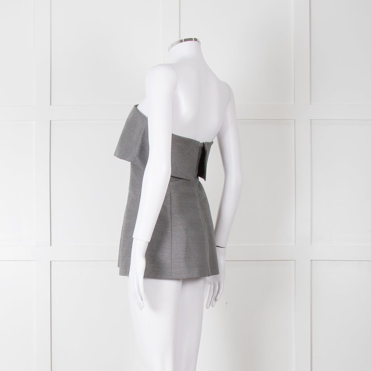 Toteme Grey Bandeau Top with Foldover