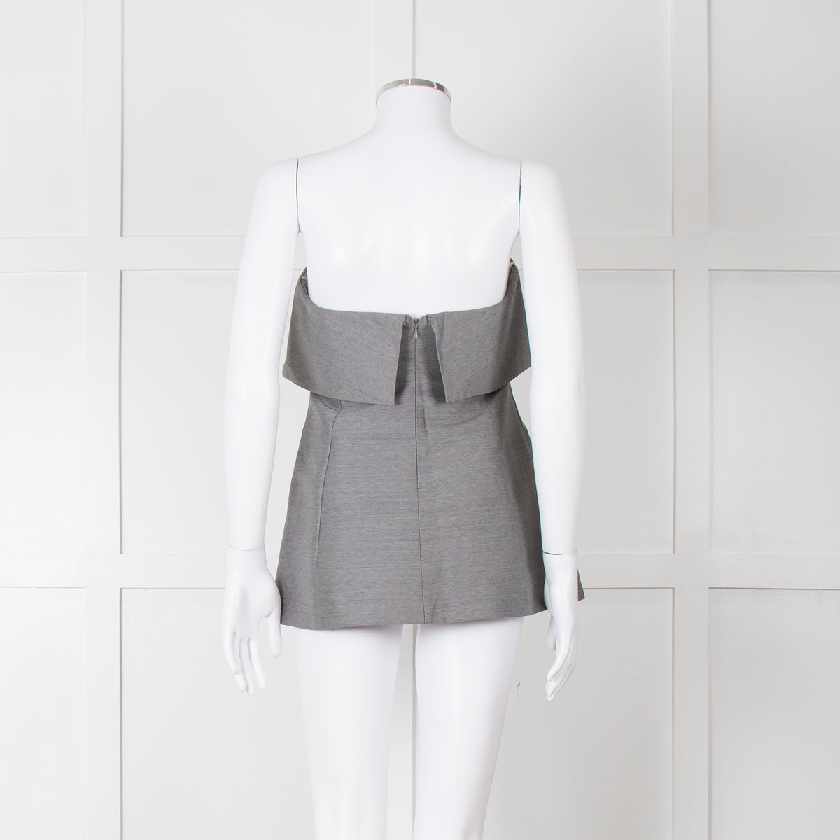 Toteme Grey Bandeau Top with Foldover