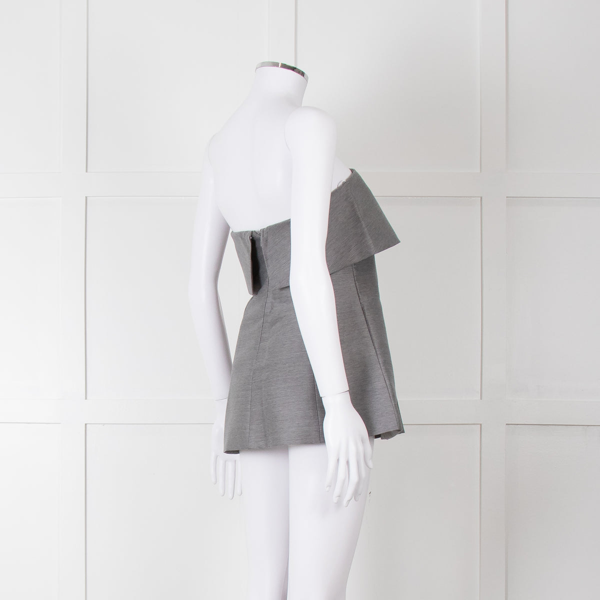 Toteme Grey Bandeau Top with Foldover