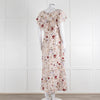 Lily & Lionel Cream Khaki Red Floral Sleeveless Maxi Dress