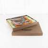 Burberry Beige Icon Stripe Logo Graphic Square Silk Scarf