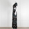 Ba&sh Black Cream Side Cut Out Floral Maxi Dress