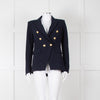 Veronica Beard Miller Dickey Navy Blazer With Gold Buttons