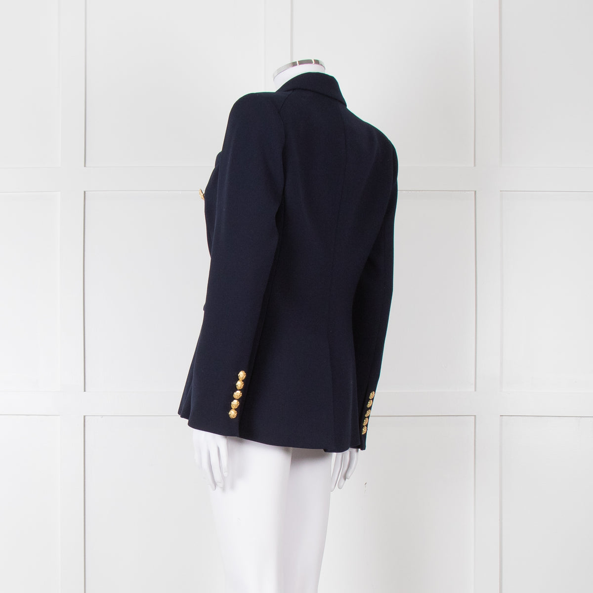 Veronica Beard Miller Dickey Navy Blazer With Gold Buttons