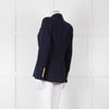 Veronica Beard Miller Dickey Navy Blazer With Gold Buttons