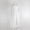 ME + EM White Sleeveless Cotton Long Dress