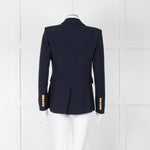 Veronica Beard Miller Dickey Navy Blazer With Gold Buttons