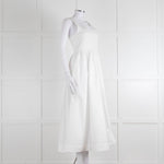 ME + EM White Sleeveless Cotton Long Dress