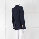 Veronica Beard Miller Dickey Navy Blazer With Gold Buttons