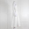 ME + EM White Sleeveless Cotton Long Dress