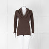 Vince Brown Cashmere Wide Neck Sweater
