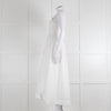 ME + EM White Sleeveless Cotton Long Dress